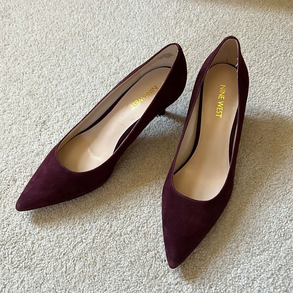 Nine West maroon heels